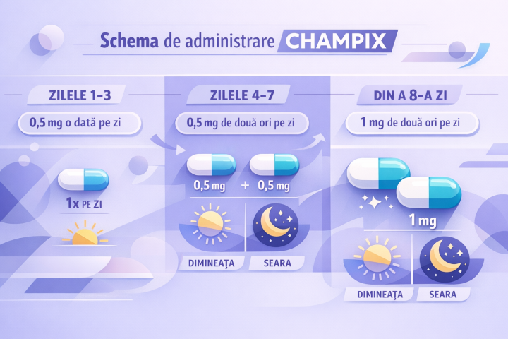 Schema de administrare Champix
